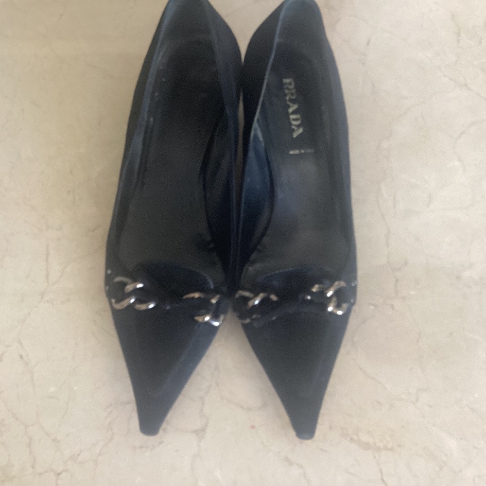 Prada Suede Kitten Heels